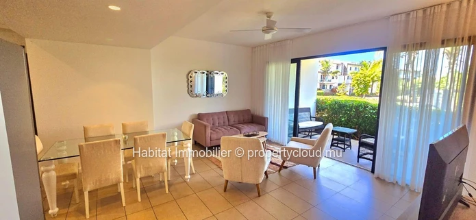To rent : Beautiful apartment of 127 m², furnished and equipped, nestled in the heart of the prestigious domain of Az...