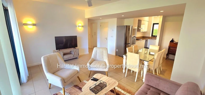 To rent : Beautiful apartment of 127 m², furnished and equipped, nestled in the heart of the prestigious domain of Az...