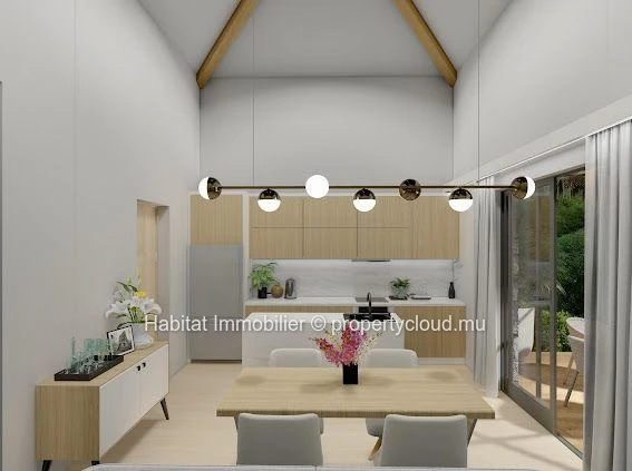 Villas contemporaines de plain-pied de 159 m² sur un terrain de 111 toises
