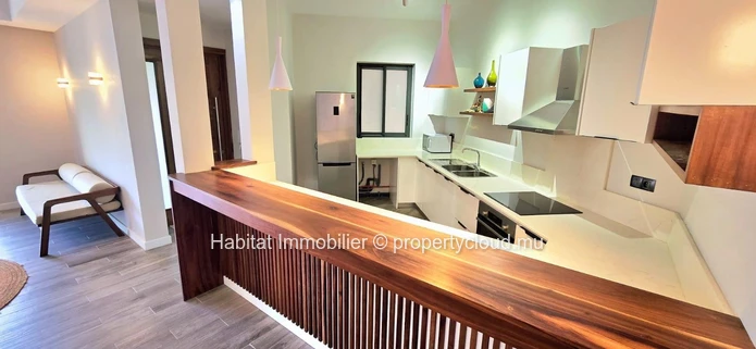 Contemporary and refined beachfront apartment, unfurnished of 130 m² in Belle Mare