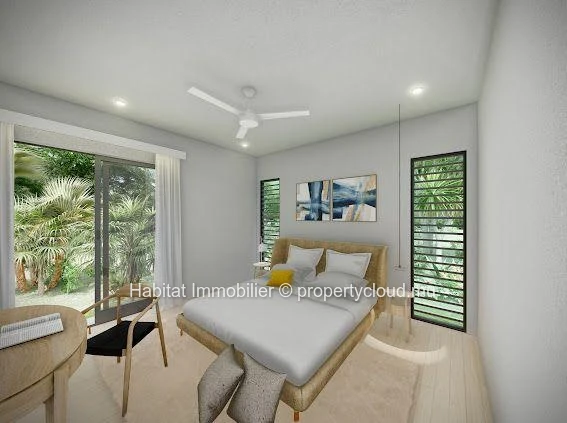 Contemporary single-storey villas of 159 m2 on a plot of 94 toises