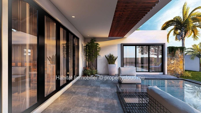 Villas contemporaines de plain-pied de 159 m² sur un terrain de 111 toises
